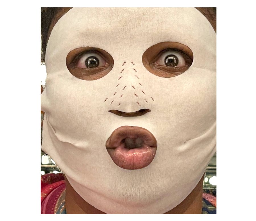 Lizzo Making Silly Face Sheet Mask Is the Most Relatable Thing Ever