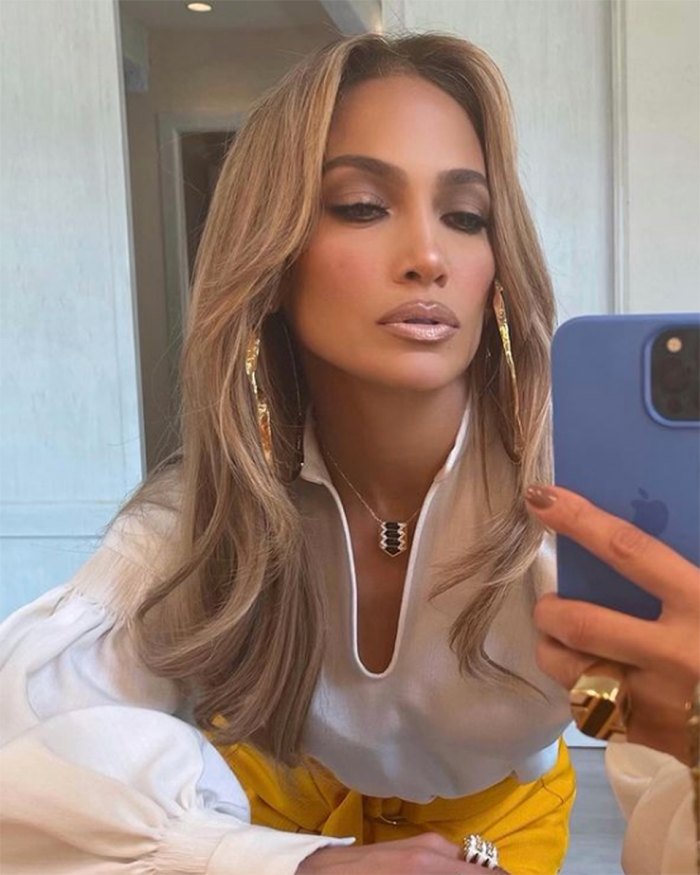 Jennifer Lopez's Puff Sleeve White Blouse Look for Less