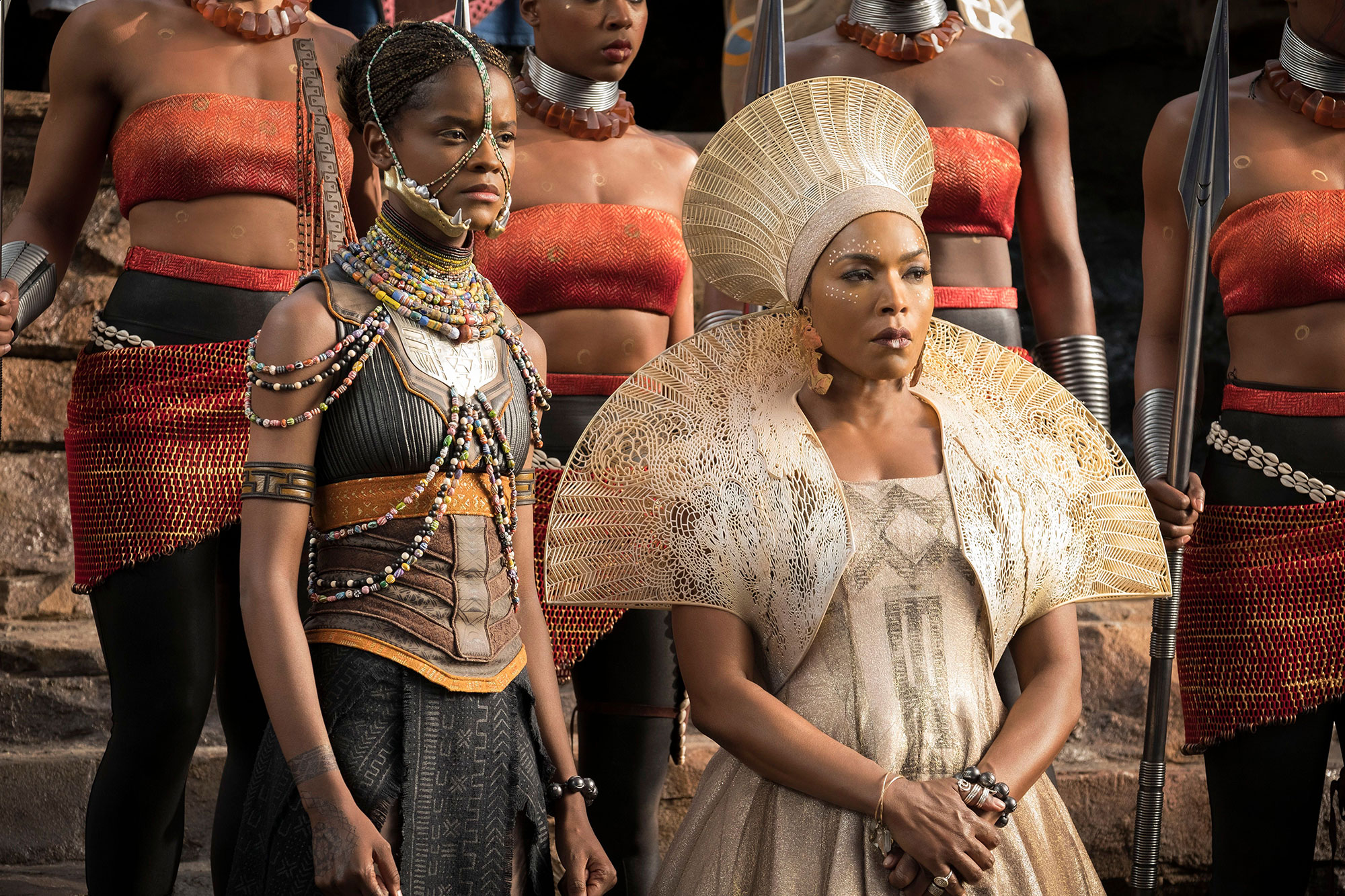 Forever After: Letitia Wright, Lupita Nyong'o, Danai Gurira, Winston Duke,  and Dominique Thorne return to Wakanda - EBONY