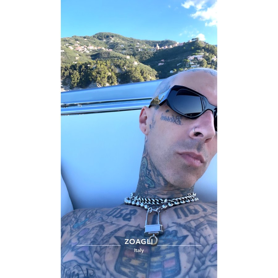 Kourtney Kardashian and Travis Barker Tour Italy After Rocker Overcomes Flying Fear