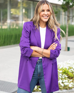 The Drop Women's Purple Double Breasted Blazer Dress by @Kerrently