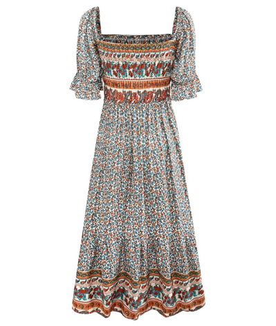 Uimlk Beautiful Flowy Midi Dress Has a Great Boho Look for Fall