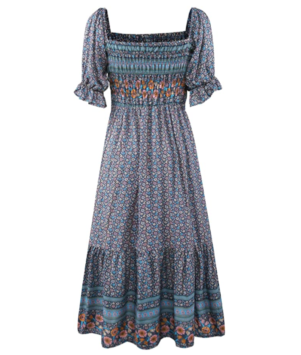 Uimlk Beautiful Flowy Midi Dress Has a Great Boho Look for Fall | Us Weekly