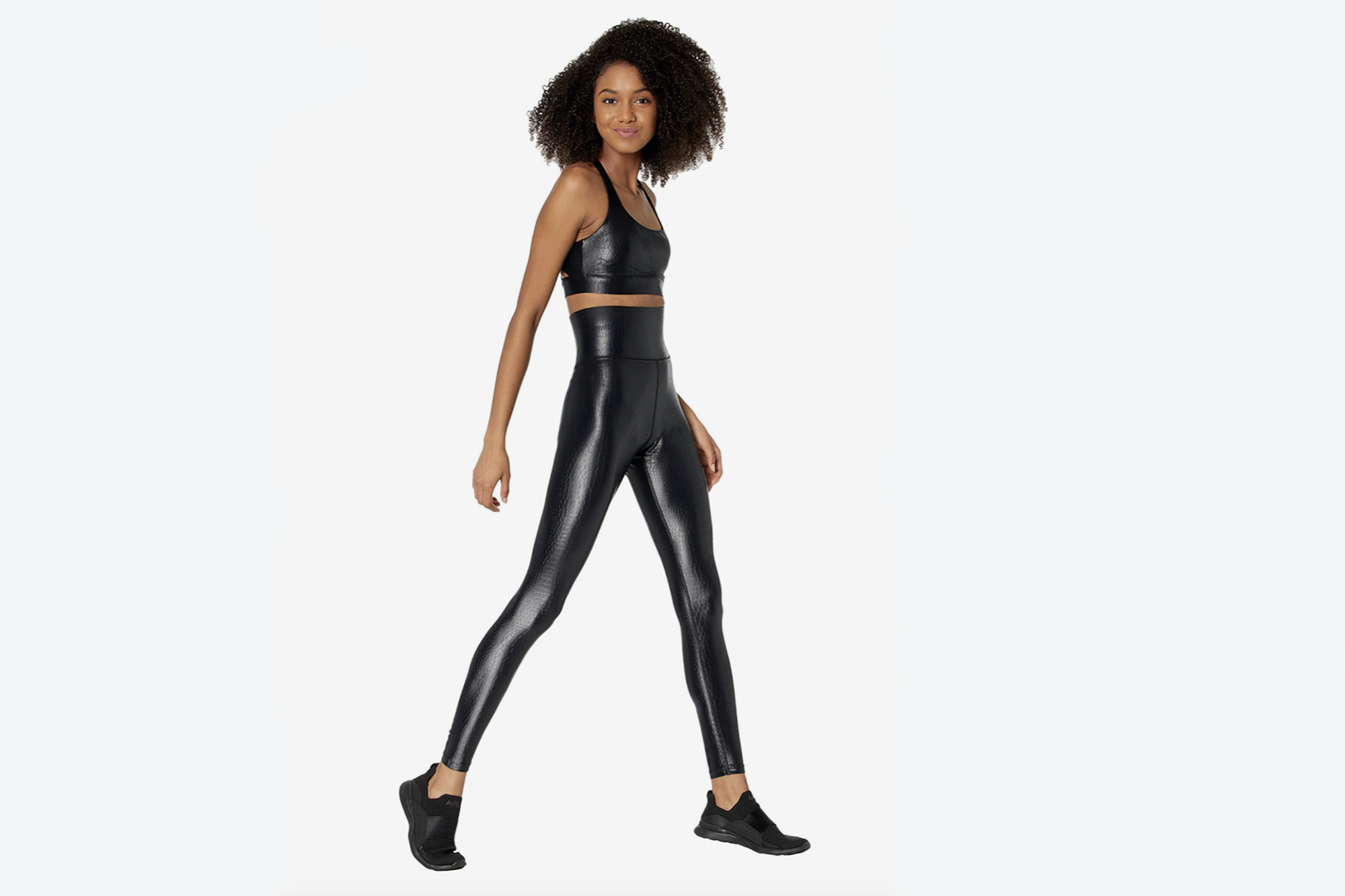 Rock These Carbon38 Faux-Leather Leggings From Barre to the