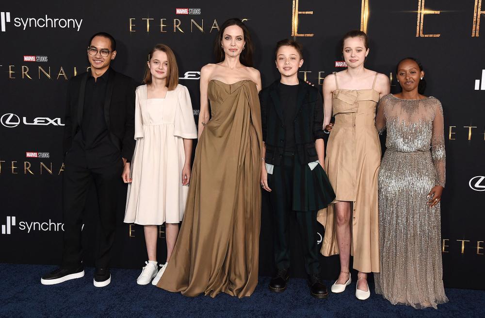 Angelina Jolie Brings 5 Kids to ‘Eternals’ Premiere: Photos | Us Weekly