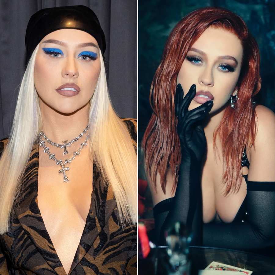 Christina Aguilera Teases New Music Collab With Fiery Hair Transformation