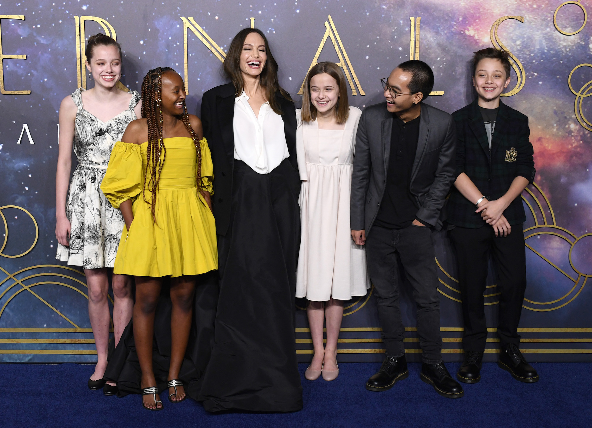 See Angelina Jolie Posing With 5 Of Her Kids At Eternals Premiere ?quality=78&strip=all