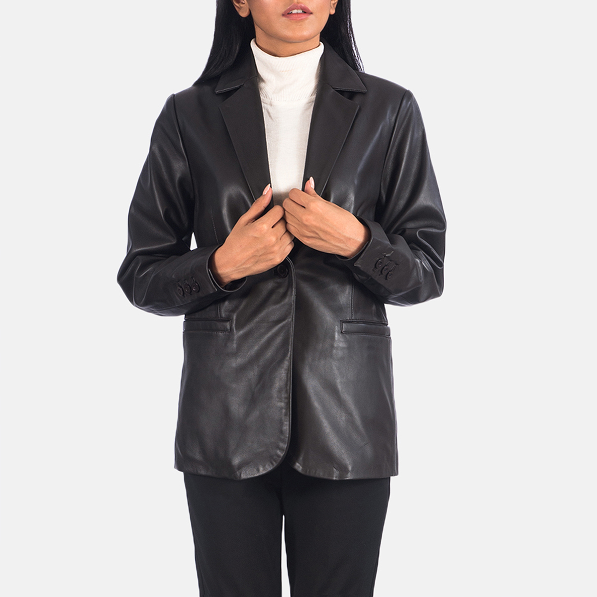 The Jacket Maker Size M black leather jacket | Leather jacket, Jackets,  Black leather jacket