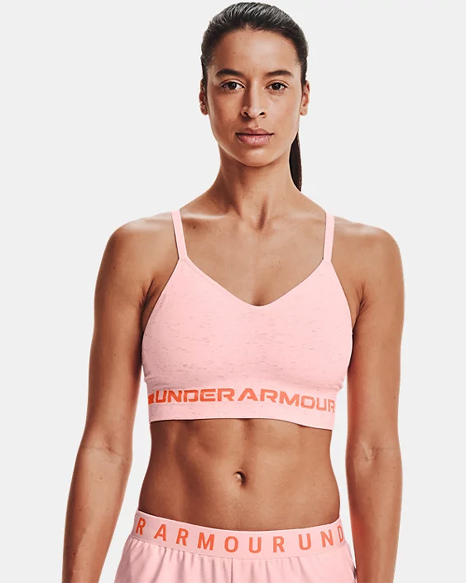 Under Armour, W SEAMLESS LOW LONG BR, Pink