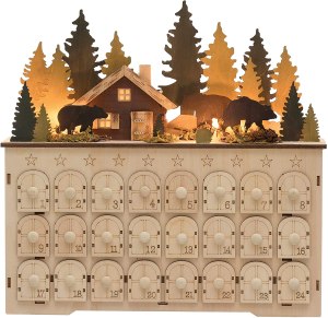 Creative Co-Op Wood Advent Calendar