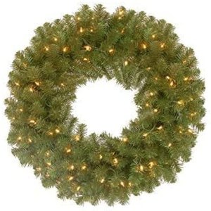 National Tree Company Pre-Lit Artificial Christmas Wreath