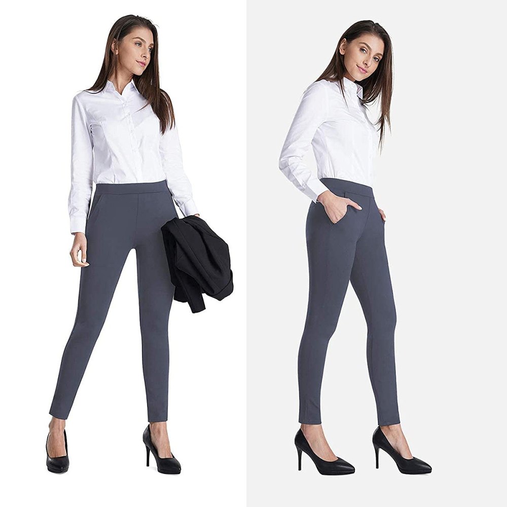 Bamans Womens Dress Pants Work Office Slacks Business Casual
