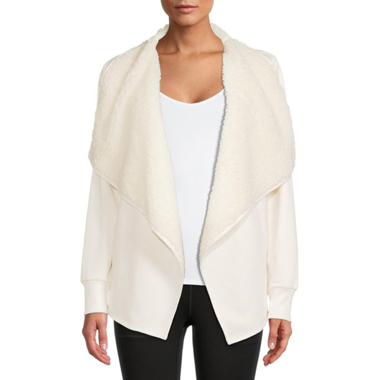 sherpa lined cardigan