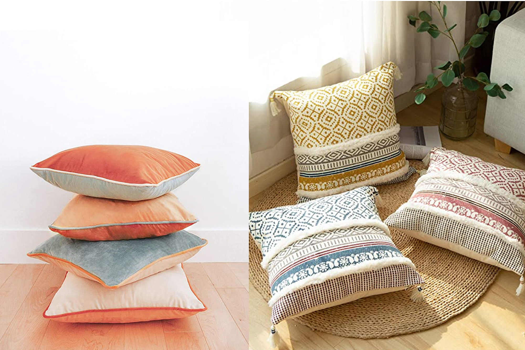 7 Boho-Chic Pillow Covers to Upgrade Your Home Decor