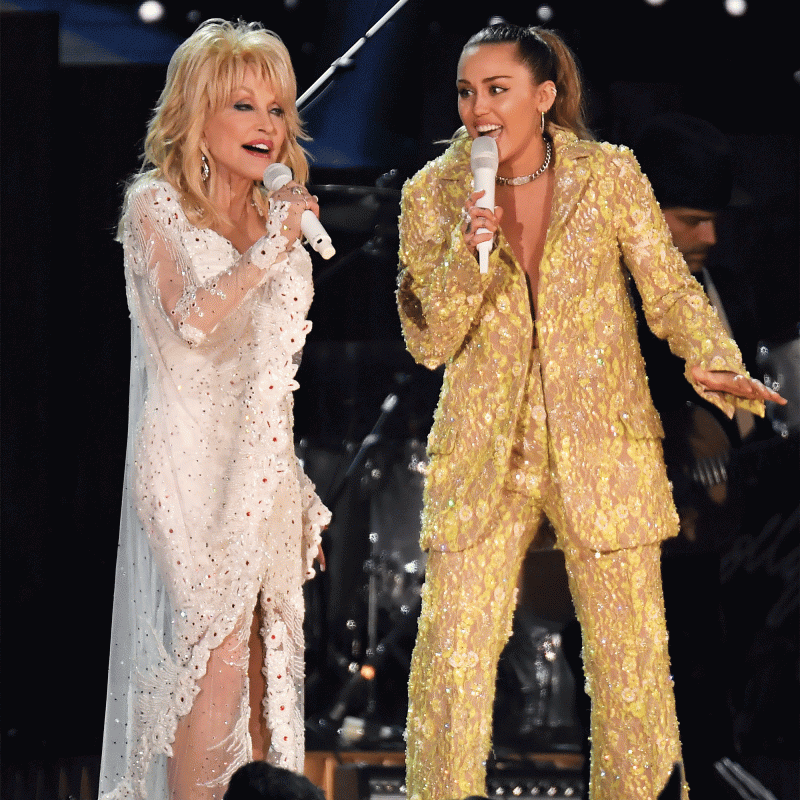 Dolly Parton Jokes ‘Nobody’ Gives Goddaughter Miley Cyrus Advice: 'She's Headstrong as am I'