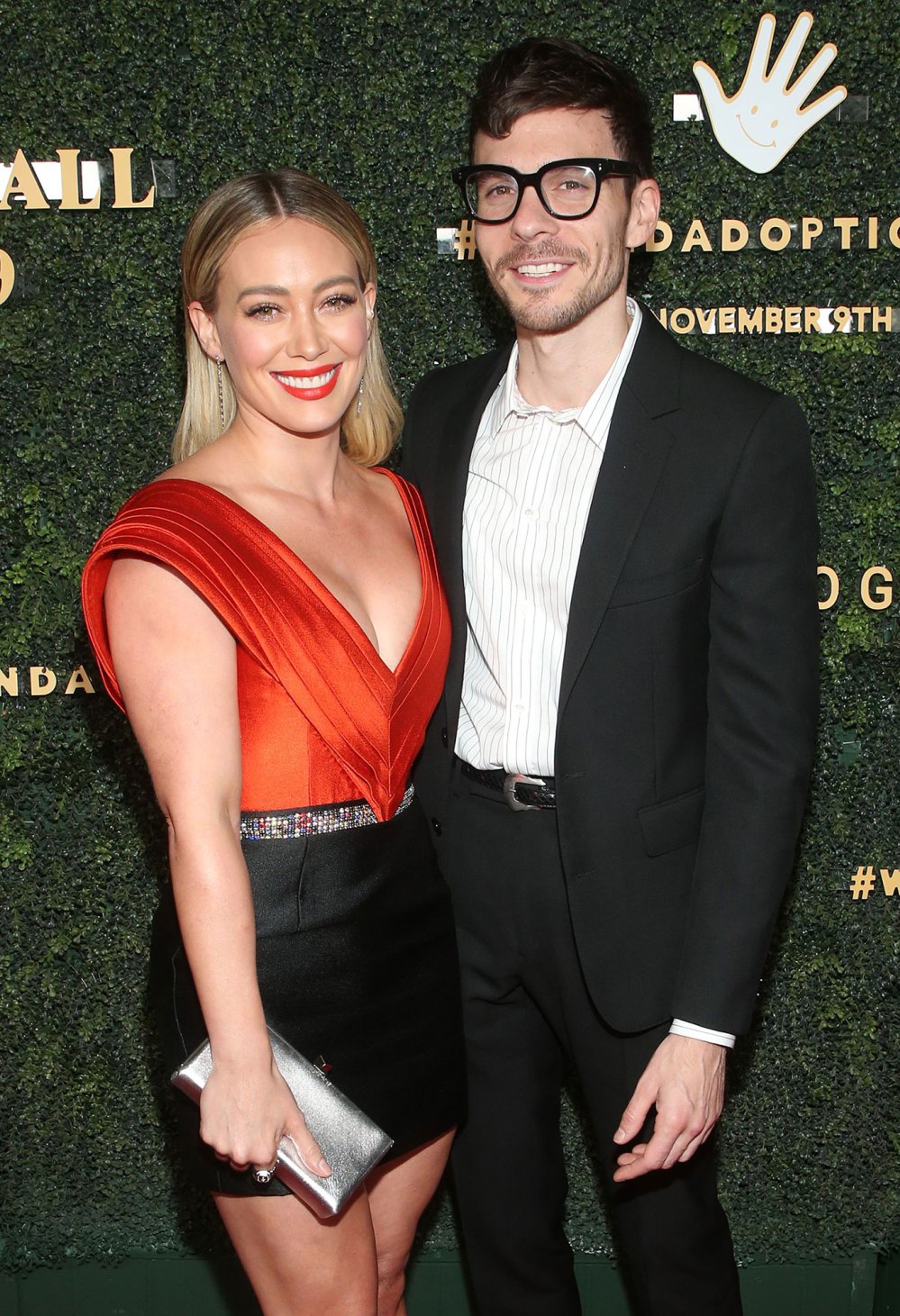 Hilary Duff Blushes as Husband Matthew Koma Tries to Flag Her Ex: Watch