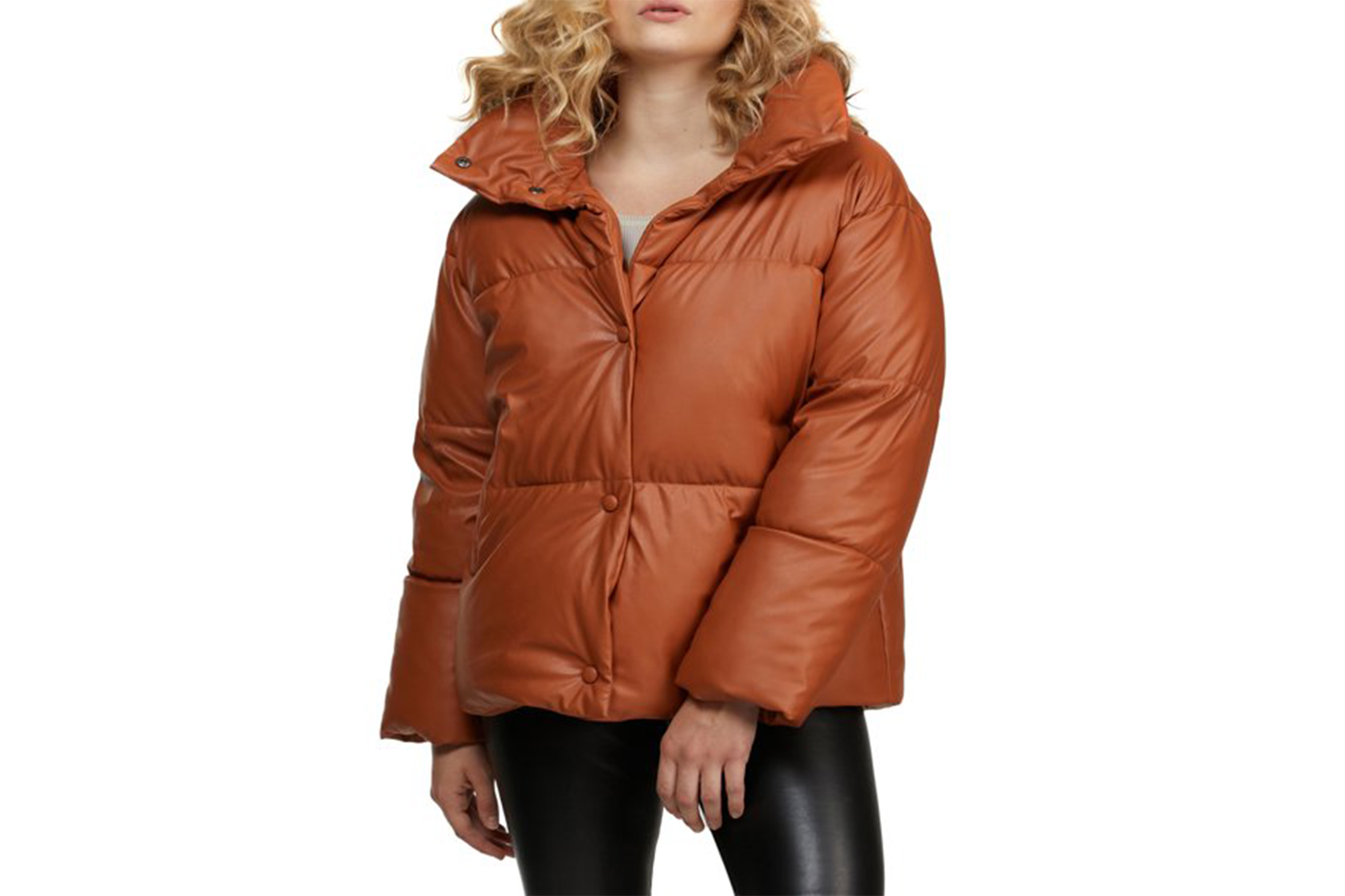NVLT Quilted Faux Fur Jacket