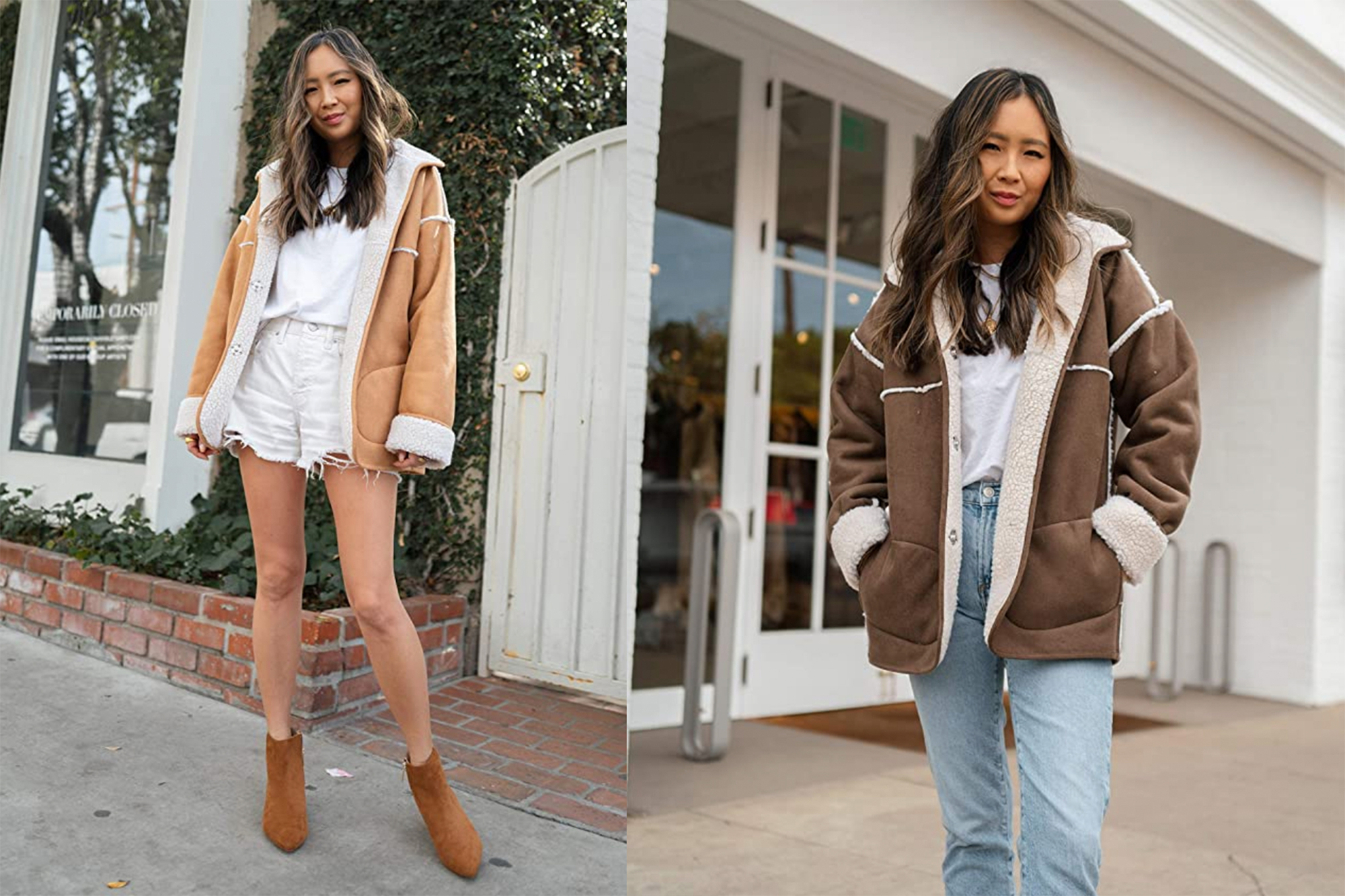 Sherpa jacket outlet outfit ideas