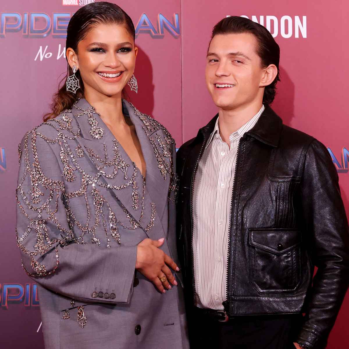 Zendaya, Tom Holland Wear Personalized Hockey Jerseys: Photos