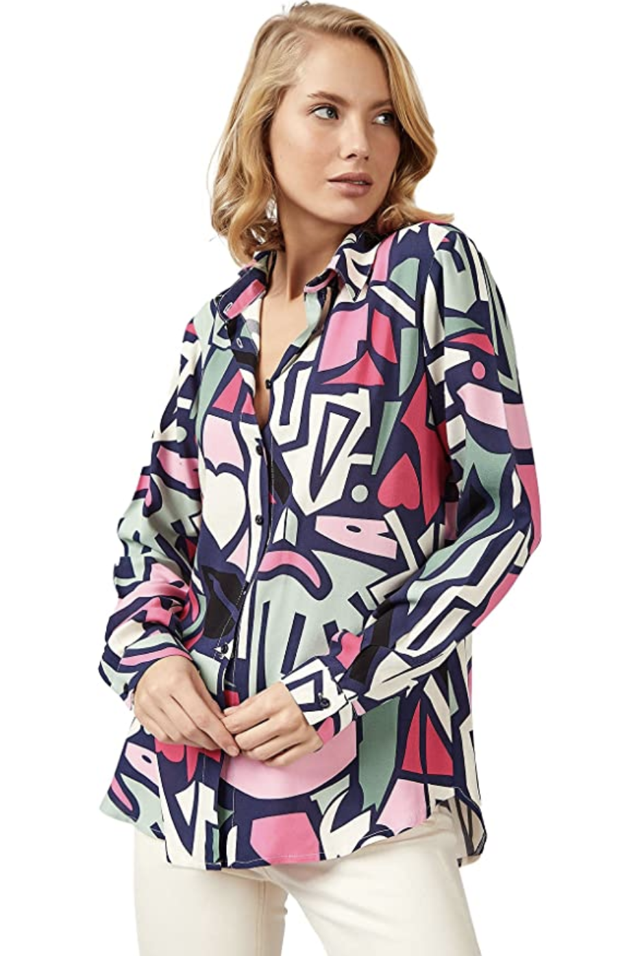 SHURCH.COM - Meet Your New Wardrobe Staple: This Printed Button-Down Blouse