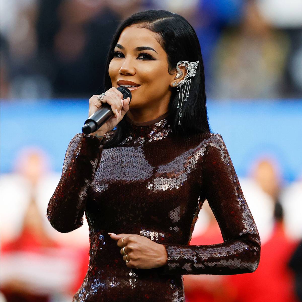 Jhené Aiko's Super Bowl Performance Gown