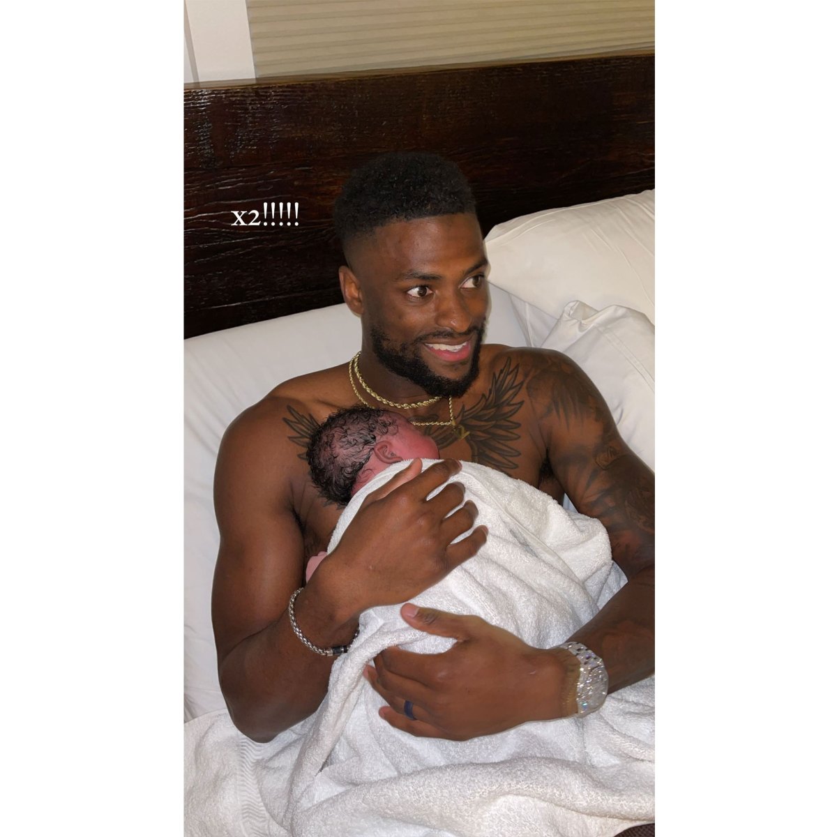 Oh baby! Rams' Jefferson wins Super Bowl, welcomes a son