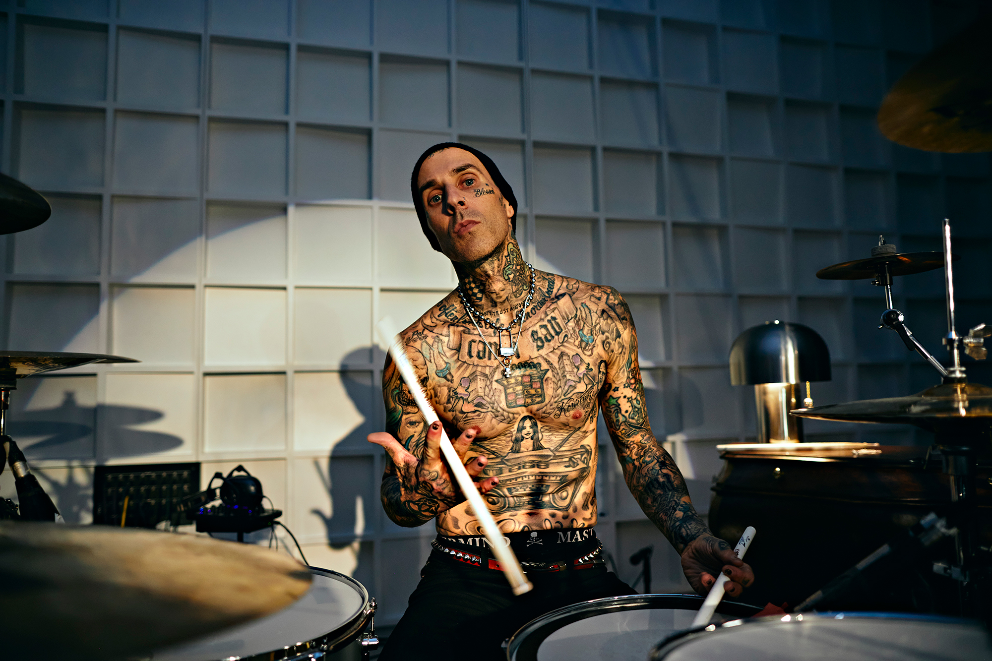 Travis Barker Launches Skull Themed Jewelry and Decor Line Us Weekly