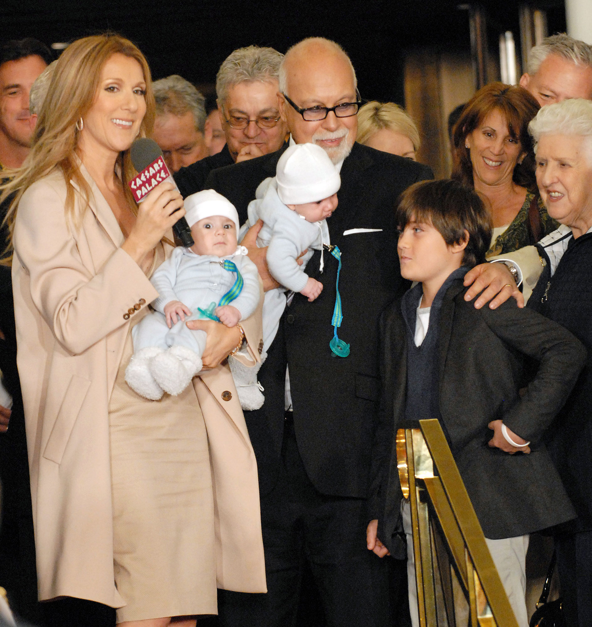 Celine Dion s Photos With Her Rene Angelil s 3 Sons Family Album Us Weekly