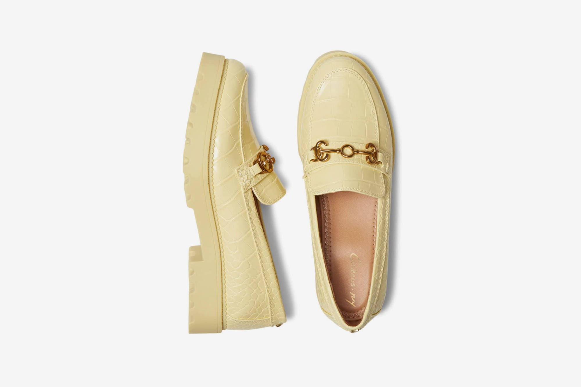 Sam edelman cheap gold loafers