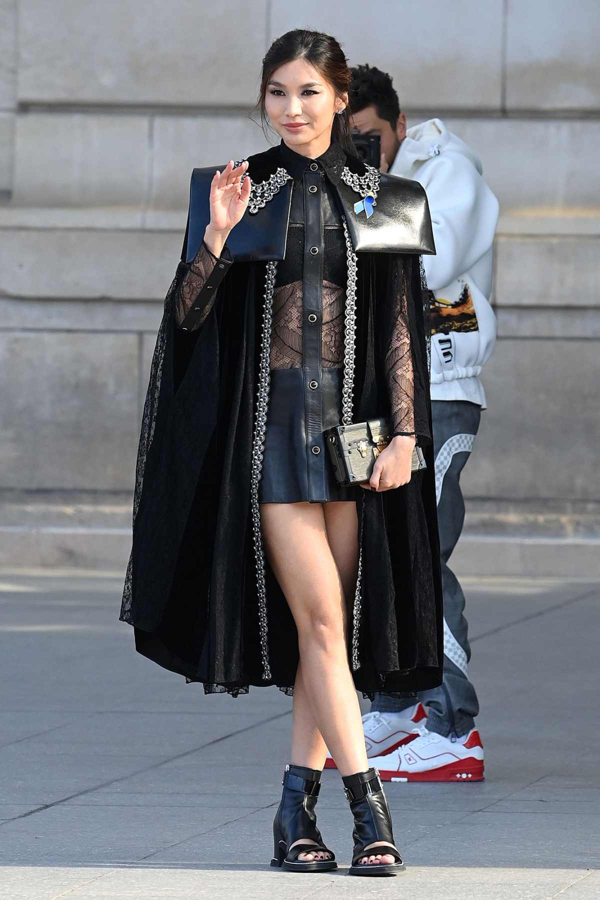 Louis Vuitton SS21 Street style with celebrities During Paris