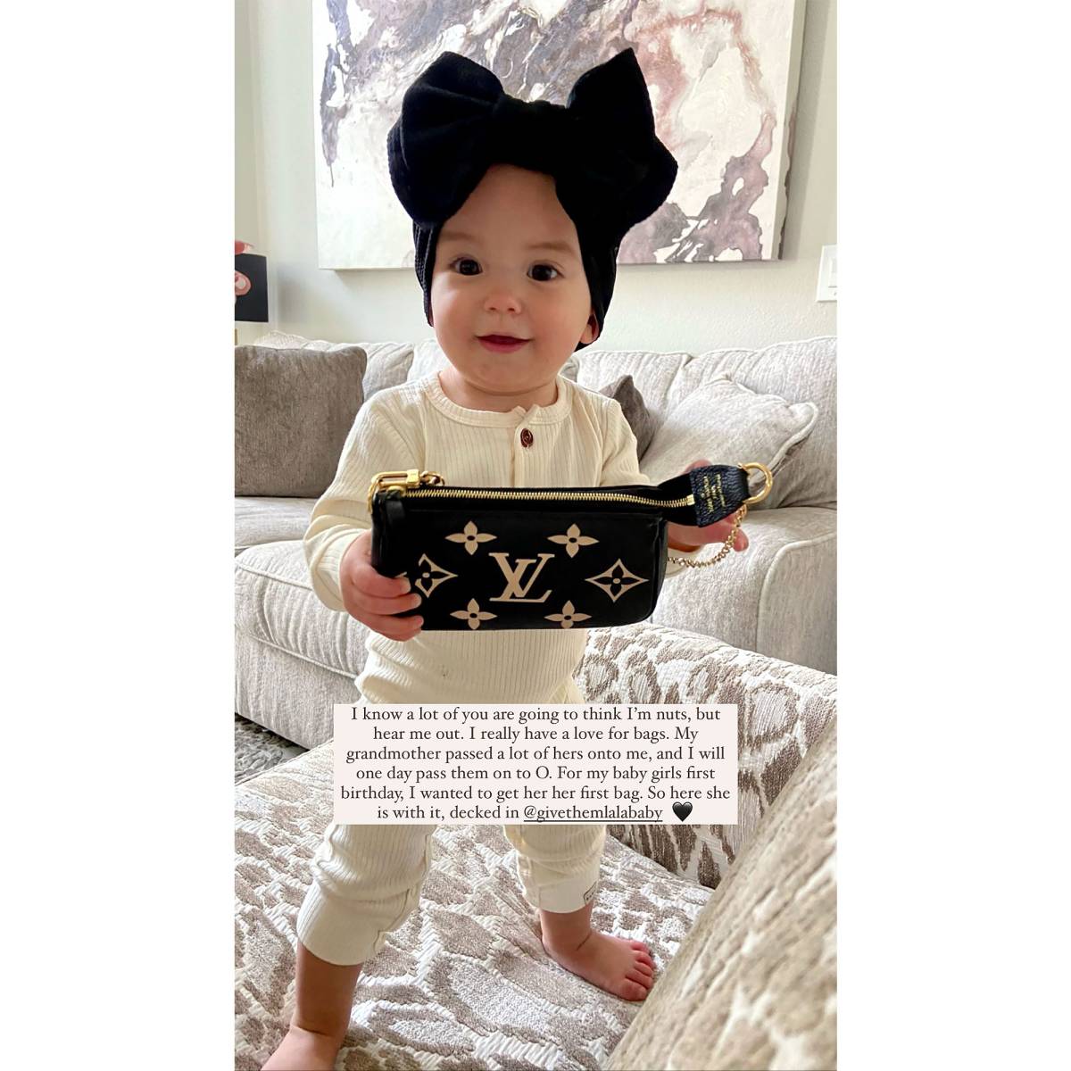 Lala Kent Gives Daughter Ocean Louis Vuitton Bag For First
