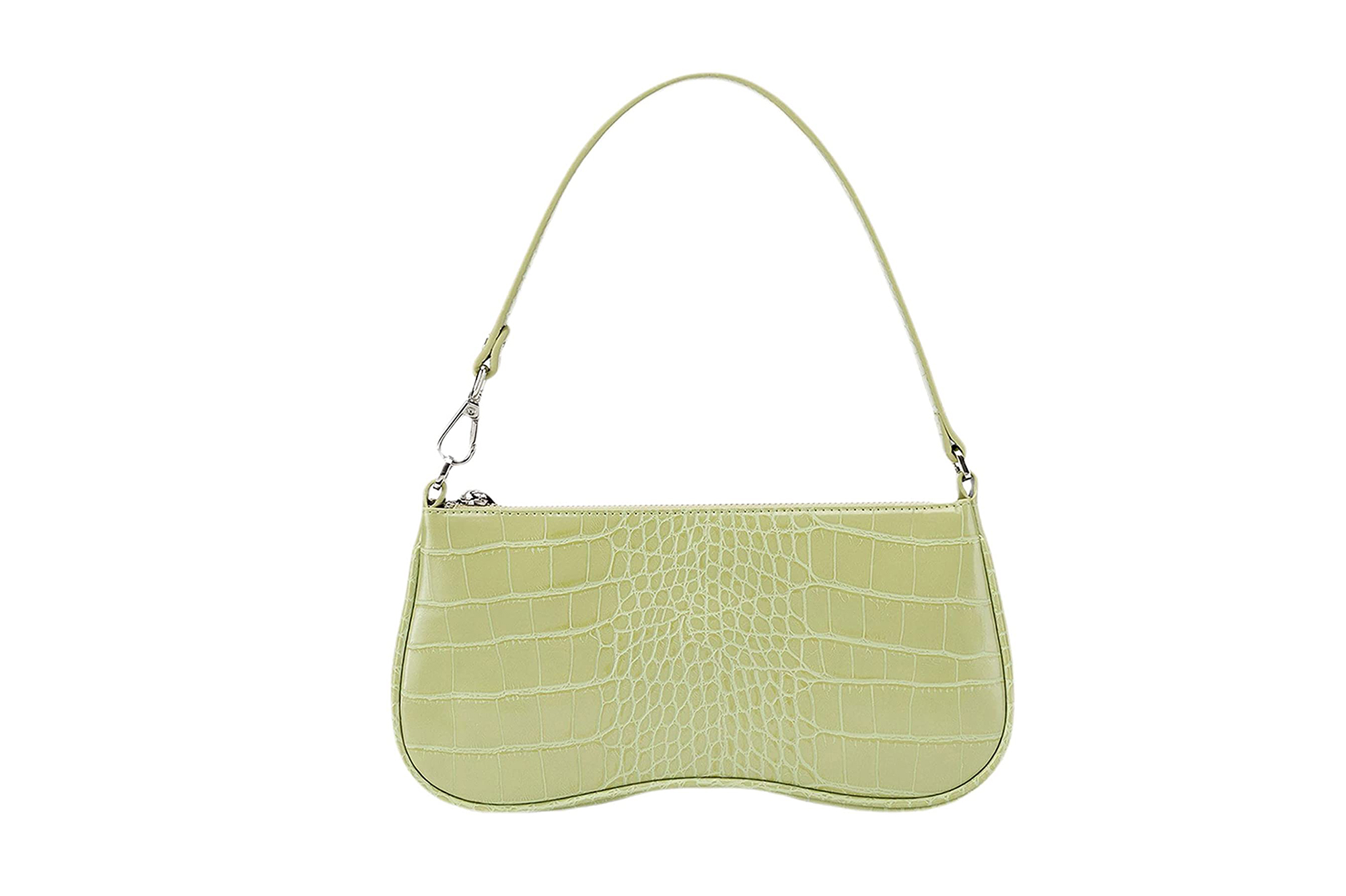 Small Expandable Purse, Green Croc | Small Purse | SageBrown