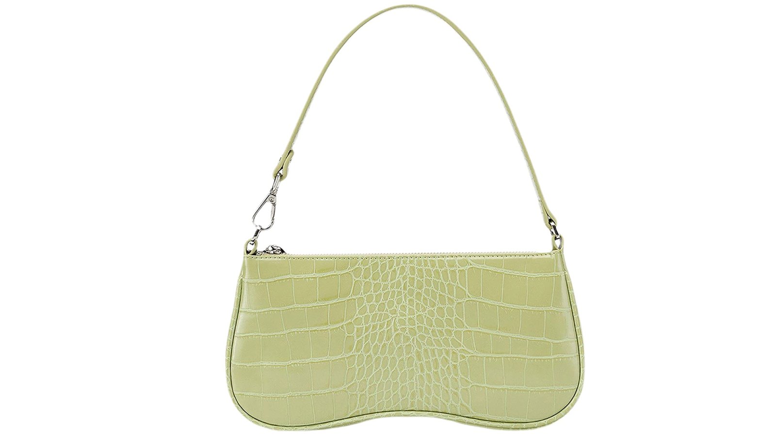 HROECHY Shoulder Bags for Women Small White Purse Y2K Handbag Crocodile  Pattern Clutch 90s Purses
