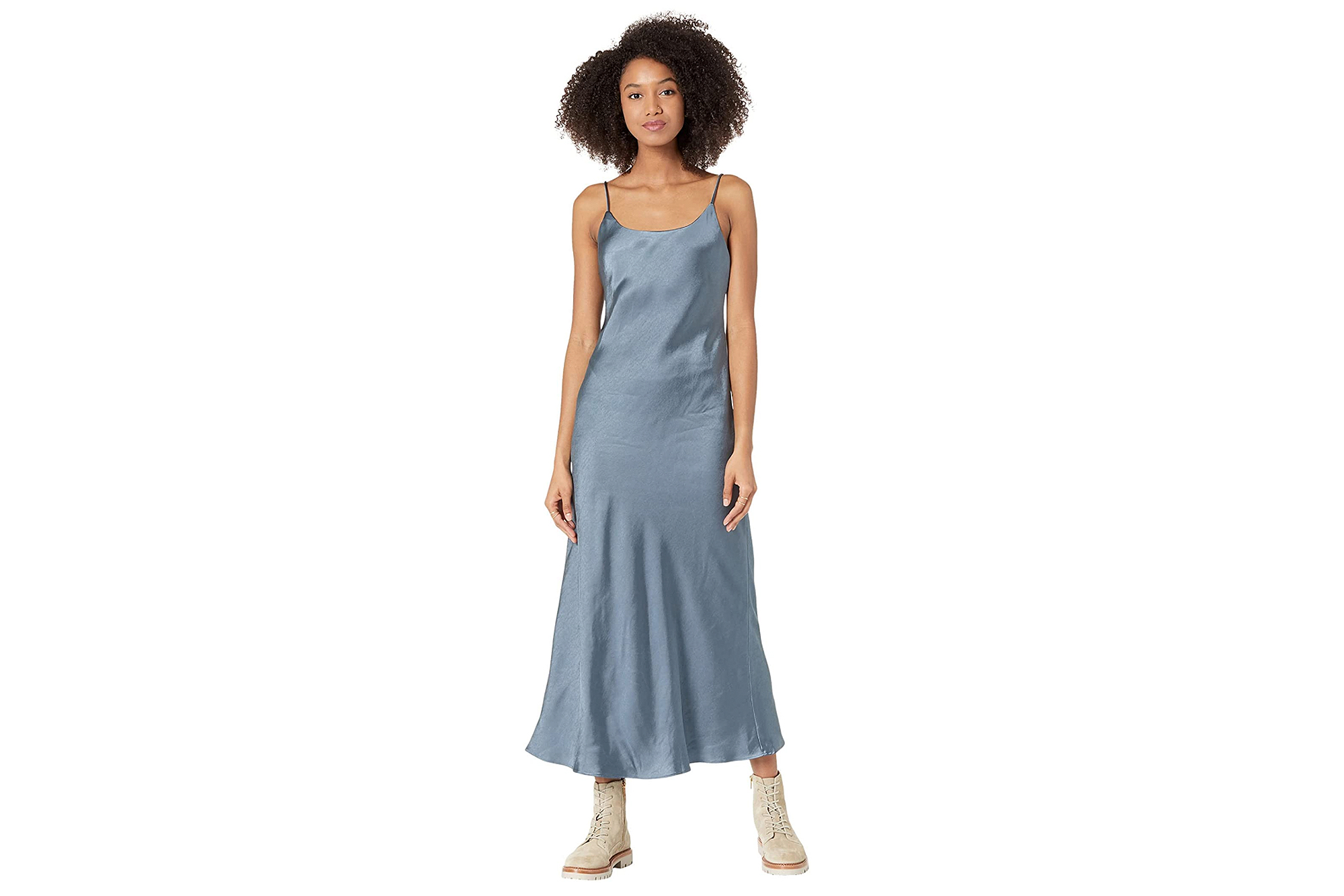 Line Dot Beautiful Midi Slip Dress on Sale for 40 Off on Amazon