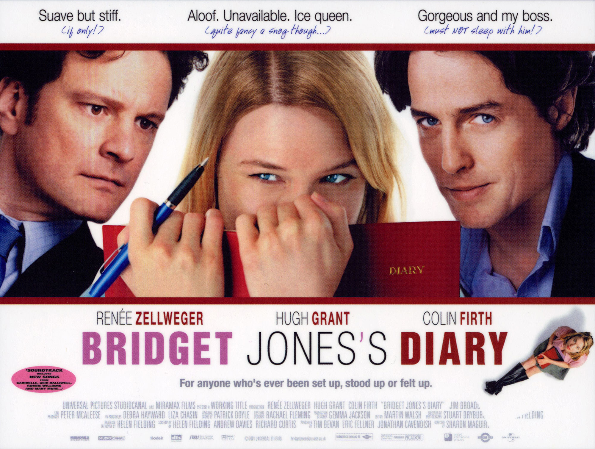 The cast of 'Bridget Jones': Then and now