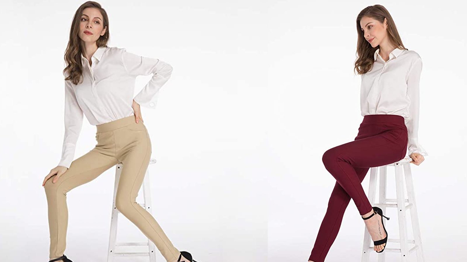 Spangel Fashion Women's Dress Pants Stretchy Work Slacks Business