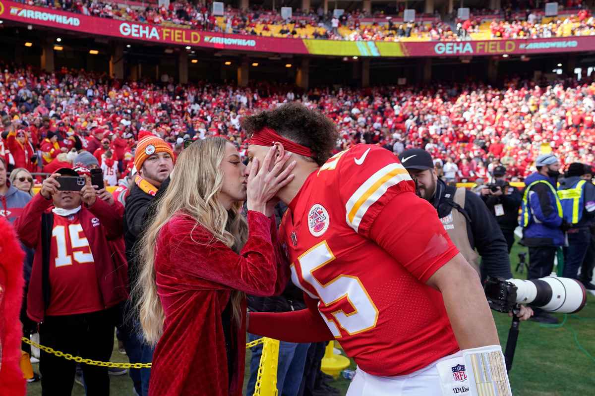 Patrick Mahomes' wife Brittany reveals her bump for second baby