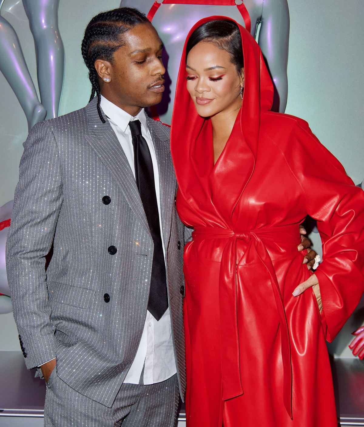 A$AP Rocky & Rihanna Wears Louis Vuitton by Virgil Abloh On Set Of A Music  Video In NYC