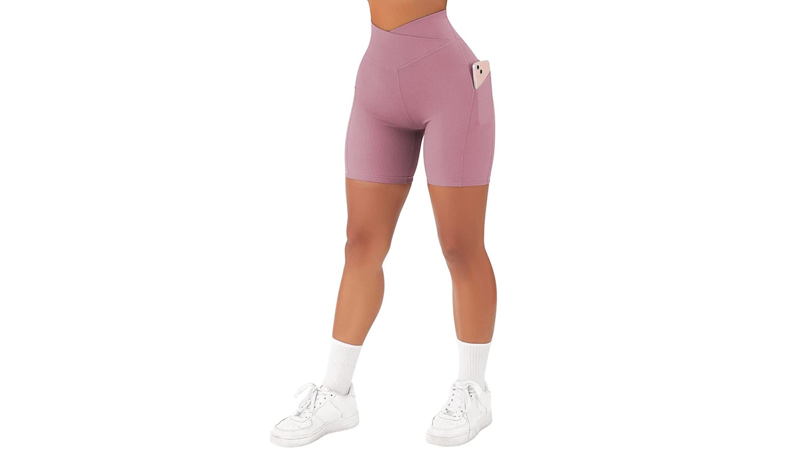 Women Cross Waist Workout Shorts High Waisted Biker Shorts for Womens  Athletic Sports Running Yoga Shorts Buttery Soft Womens Clothes