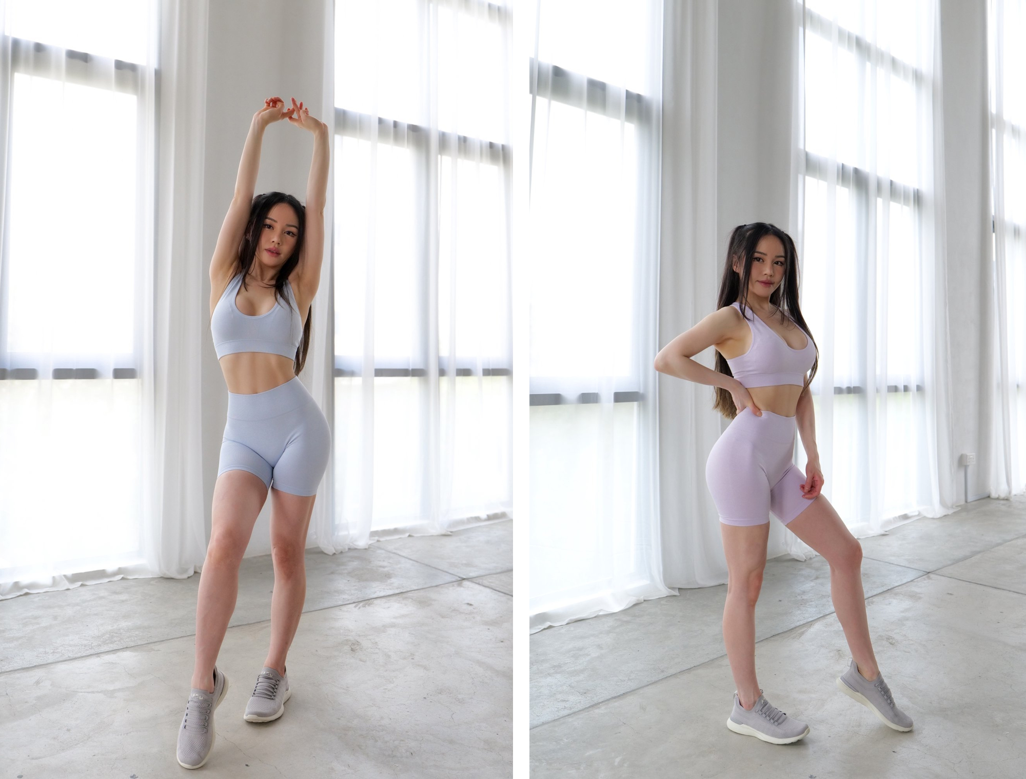 This Flattering Workout Set From Chloe Ting Is a Street Style Staple