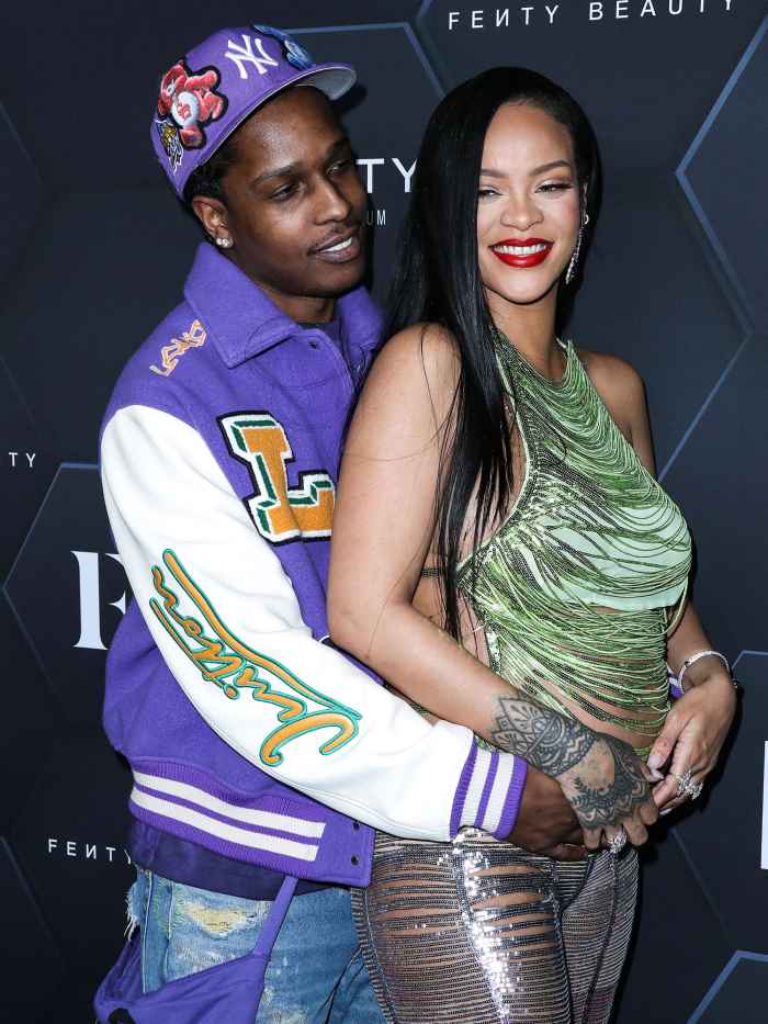 Pregnant Rihanna Attends ASAP Rocky's 1st Concert Since Arrest