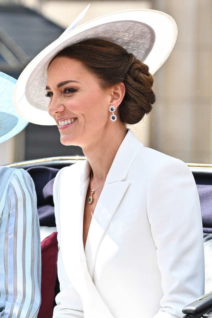 Duchess Kate Wears Princess Diana's Earrings at Trooping the Colour ...