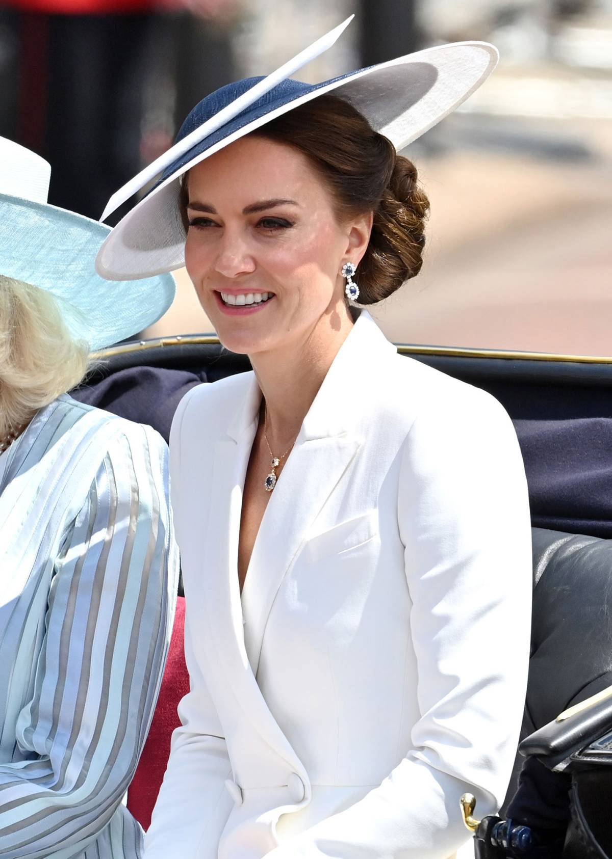 Kate Middleton Shines in Baby Blue on First Red Carpet Since