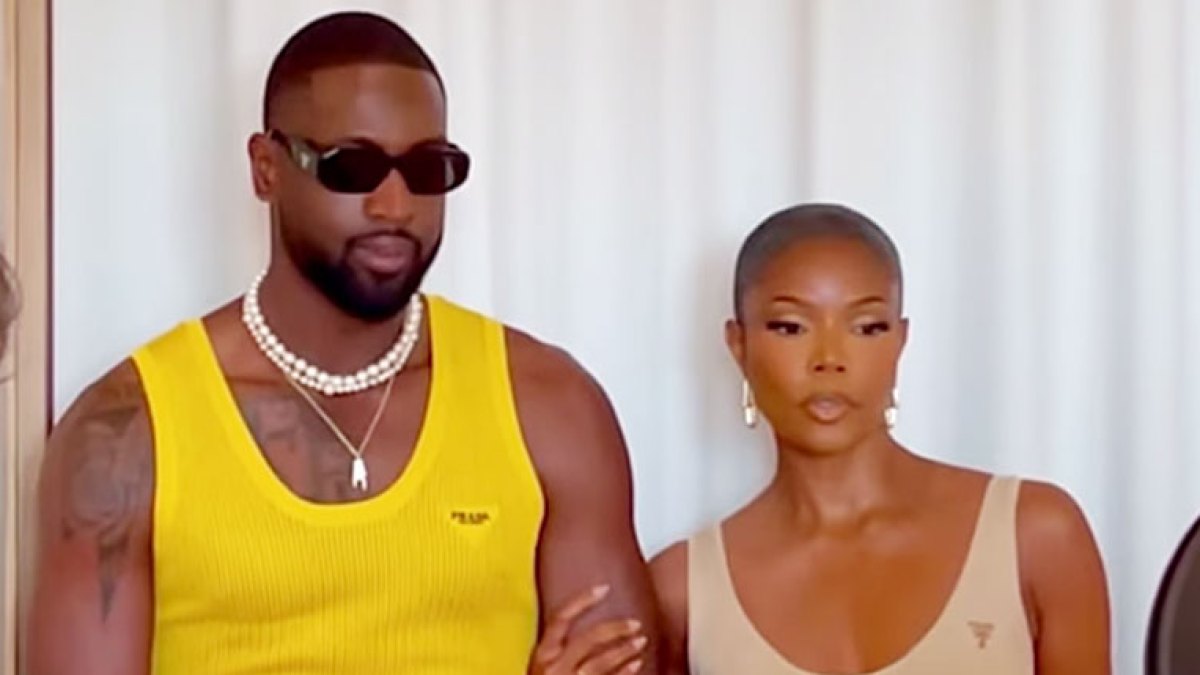 Gabrielle Union & Dwyane Wade Amp Up Tank Top Style for Prada at MFW