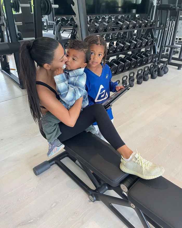 Kim Kardashian Publicly Scolds Sons Saint Psalm For Misbehaving Us Weekly 