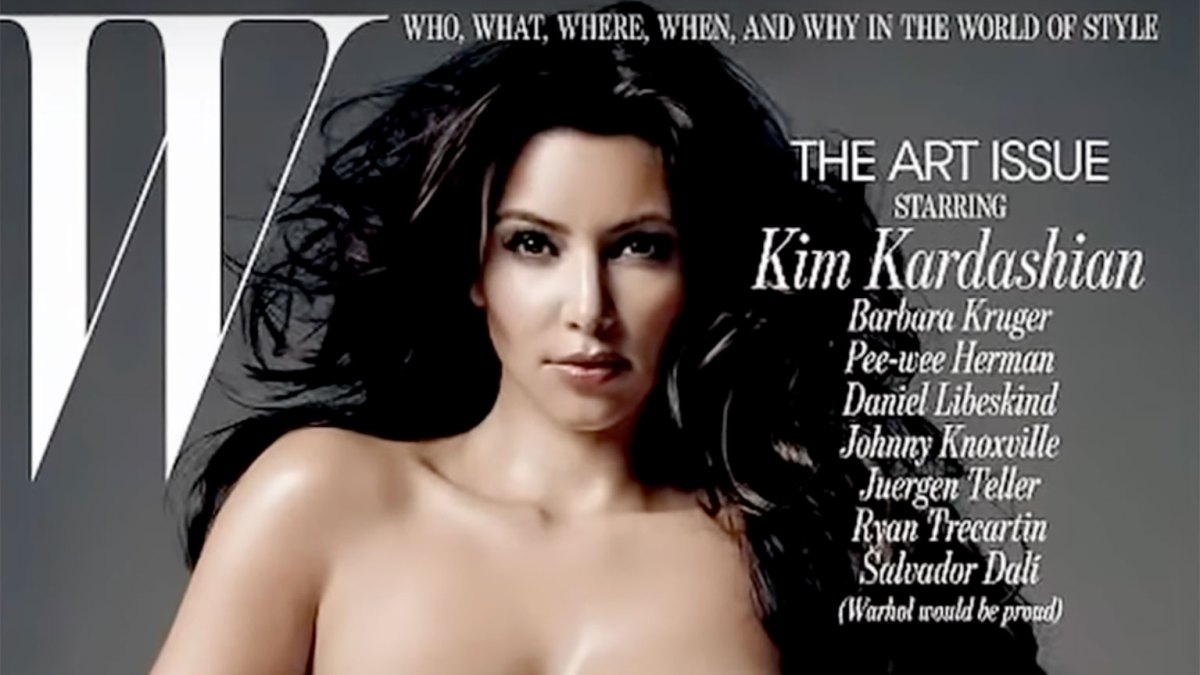 Kim Kardashian Porn Cover - Kim Kardashian Throws Back to That Nude W Mag Shoot She Cried Over