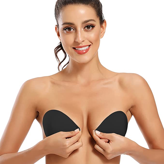 Niidor Adhesive Strapless Sticky Invisible Push-Up Bra, 10 Bras For  Backless Dresses That'll Change the Way You Shop