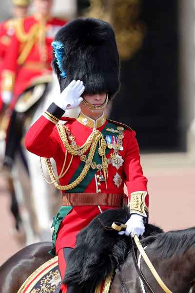 Prince Charles, Prince William Receive Salute at Trooping the Colour