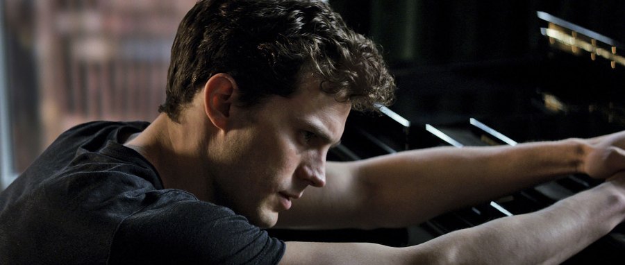 50 Shades of Grey Movie: The Sexiest Stills and Photos of the Cast on balcony