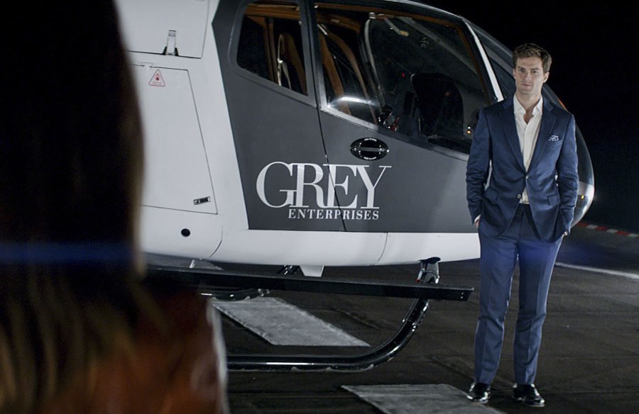 50 Shades of Grey Movie: The Sexiest Stills and Photos of the Cast helicopter